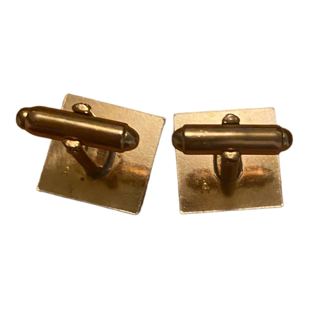 Vintage gold plated cufflinks - Picture 7 of 9